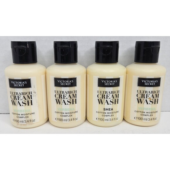 Victoria's Secret Ultra Rich Cream Wash 3.4 oz each-NEW Travel Size Lot Of Four - Picture 1 of 2